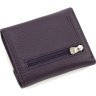 Женский кожаный кошелек маленького размера Marco Coverna 68639 Фиолетовый - 3
