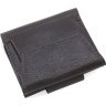 Кожаный кошелек с хлястиком на кнопке Grande Pelle 70587 Коричневый - 3