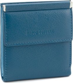Женский кожаный кошелек маленького размера Marco Coverna 68624 Синий