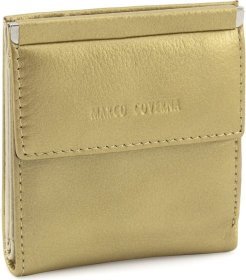 Женский кожаный кошелек маленького размера Marco Coverna 68625 Золотистый