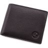 Мужской кошелек H.T Leather 163-16 black - 1