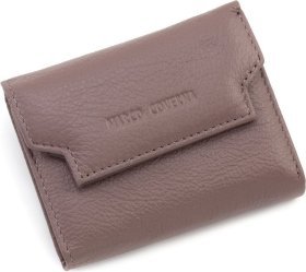 Женский кожаный кошелек маленького размера Marco Coverna 68634 Темно-пудровый