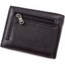 Чоловічий гаманець HT Leather 168-24G black - 3