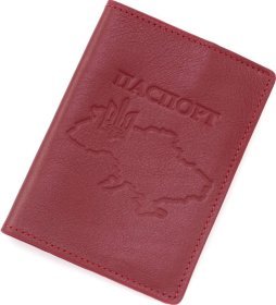 Женская кожаная обложка на паспорт Grande Pelle (21946)