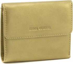 Женский кожаный кошелек небольшого размера Marco Coverna 68630 Золотистый