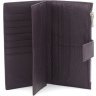 Женский кожаный купюрник вертикального формата Marco Coverna 68610 Фиолетовый - 2