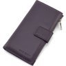 Женский кожаный купюрник вертикального формата Marco Coverna 68610 Фиолетовый - 3