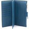 Женский кожаный купюрник вертикального формата Marco Coverna 68611 Синий - 2