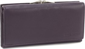 Женский кожаный кошелек большого размера Marco Coverna 68614 Фиолетовый