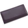 Женский кожаный кошелек большого размера Marco Coverna 68614 Фиолетовый - 3