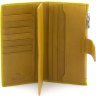 Женский кожаный купюрник вертикального формата Marco Coverna 68608 Желтый - 2