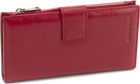 Женский кожаный купюрник вертикального формата Marco Coverna 68603 Красный
