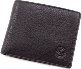 Мужской кошелек H.T Leather 163-17 black